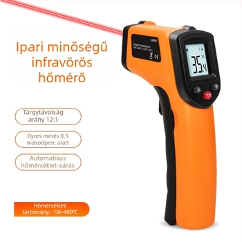 TMP121 infravörös hőmérő, 50–400°C, érintés nélküli ipari hőmérsékletmérés