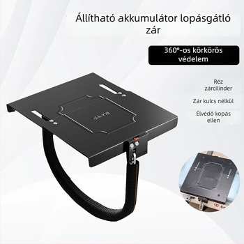 Elektromos jármű akkumulátorszár, állítható vastagabb akkumulátorszár, lopás elleni zár, megerősített lánczár