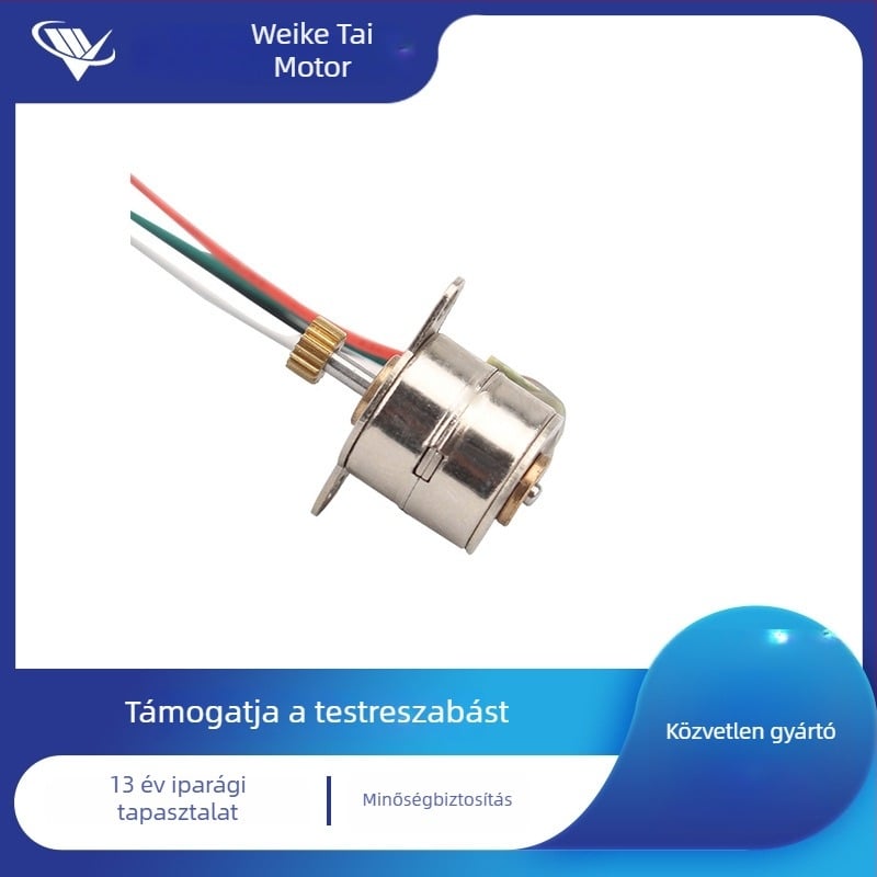 10 mm-es 5V-os mikrostepper motor fényképezőgépekhez, műszerekhez, villanókhoz, objektívekhez és orvosi eszközökhöz