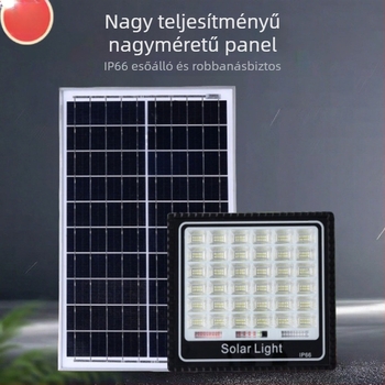 Napelemes kültéri világítás kerthez, automatikus be- és kikapcsolás sötétedéskor, rendkívül fényes LED lámpa