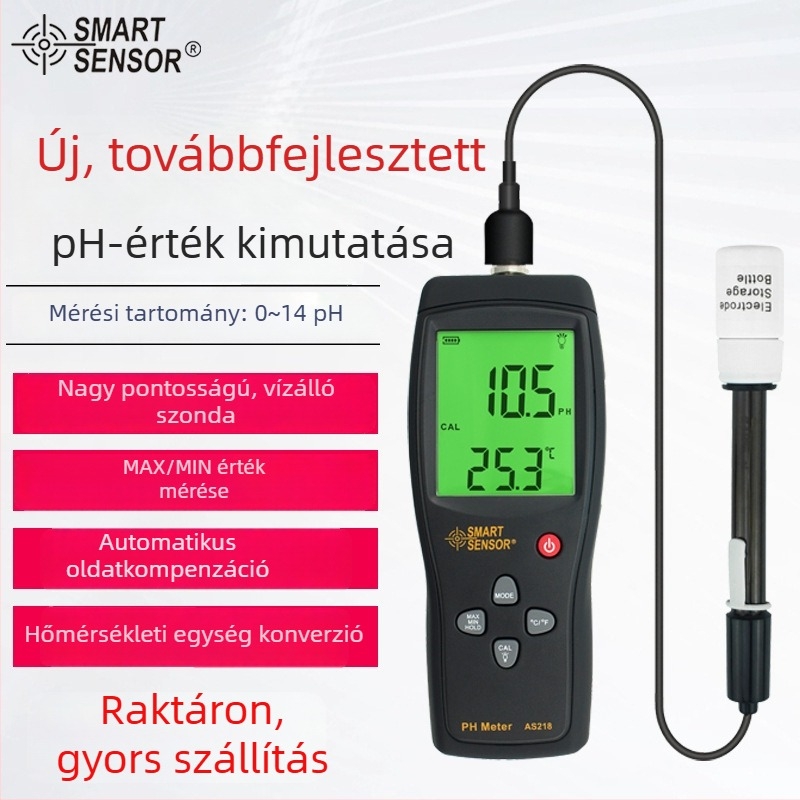 Xima AS218 Akváriumi vízminőségi mérő: vezetőképesség és sótartalom, intelligens érzékelő