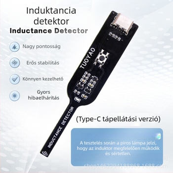 Mobiltelefon javításhoz és elektronikus alaplap hibáinak diagnosztikájához induktivitásmérő