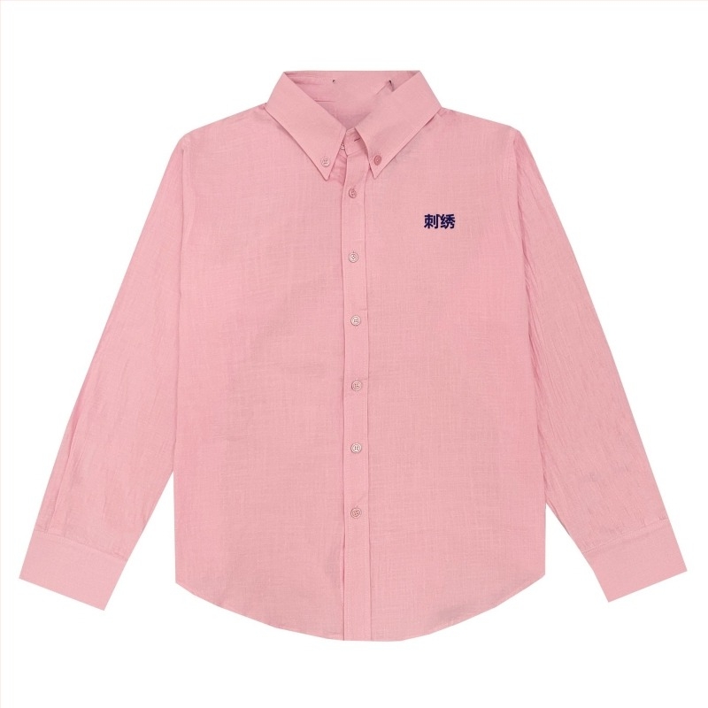 Hímzett pamut–len anyagú póló kardigán, koreai preppy stílus, lányoknak