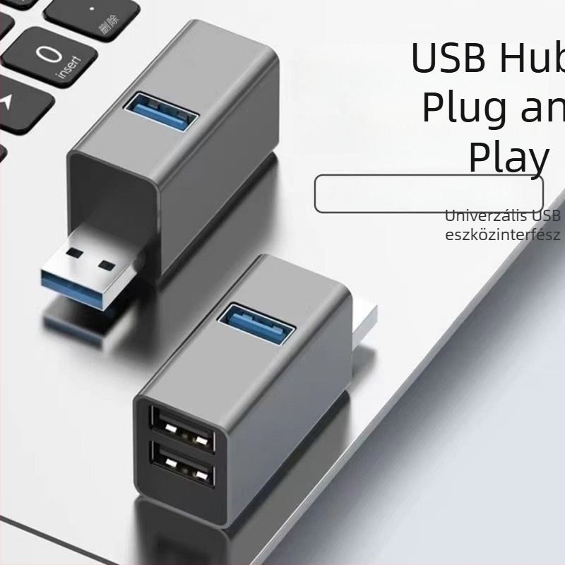 USB 3.0 hub három porttal laptophoz, USB 2.0 dokkolóállomás