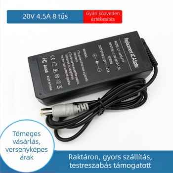 Laptop töltő 20V 4.5A 8-pontos csatlakozóval E40