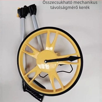 Digitális kijelzős távolságmérő kerék, kézben nyomható mérőkerék, magas pontosságú mechanikus távolságmérő kültéri méréshez