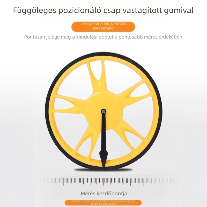 Digitális kijelzős távolságmérő kerék, kézben nyomható mérőkerék, magas pontosságú mechanikus távolságmérő kültéri méréshez