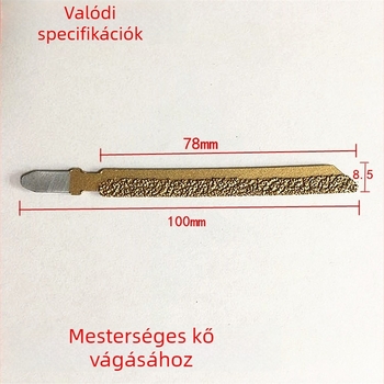 10 cm gyémánt fűrészlap ívelt vágáshoz mesterséges kőhöz, forrasztott