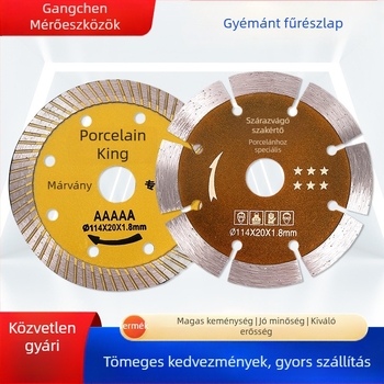 Diamant körfűrészlap kőhöz, kerámiához és márványhoz