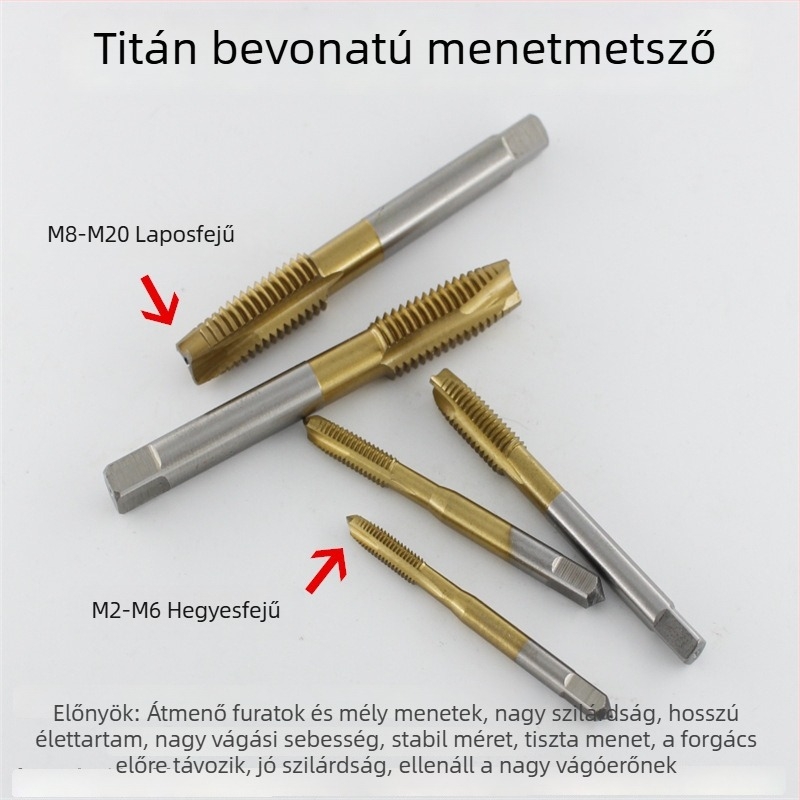 BEST CHINA Apex titán bevonat gépi menetmetszők M3–M12