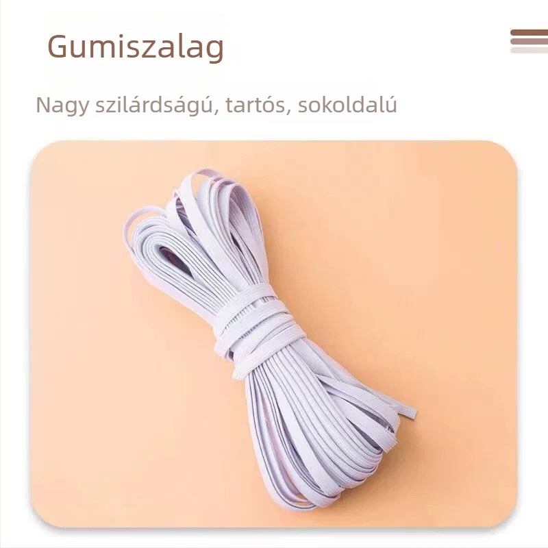 Nagy rugalmasságú hajgumi – széles, puha elasztikus szalag