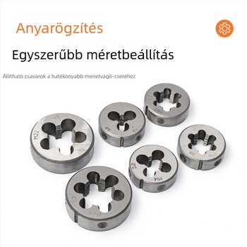 31 darabos metrikus és imperial taps- és die-készlet, M6-M24 – kézi menetkészlet