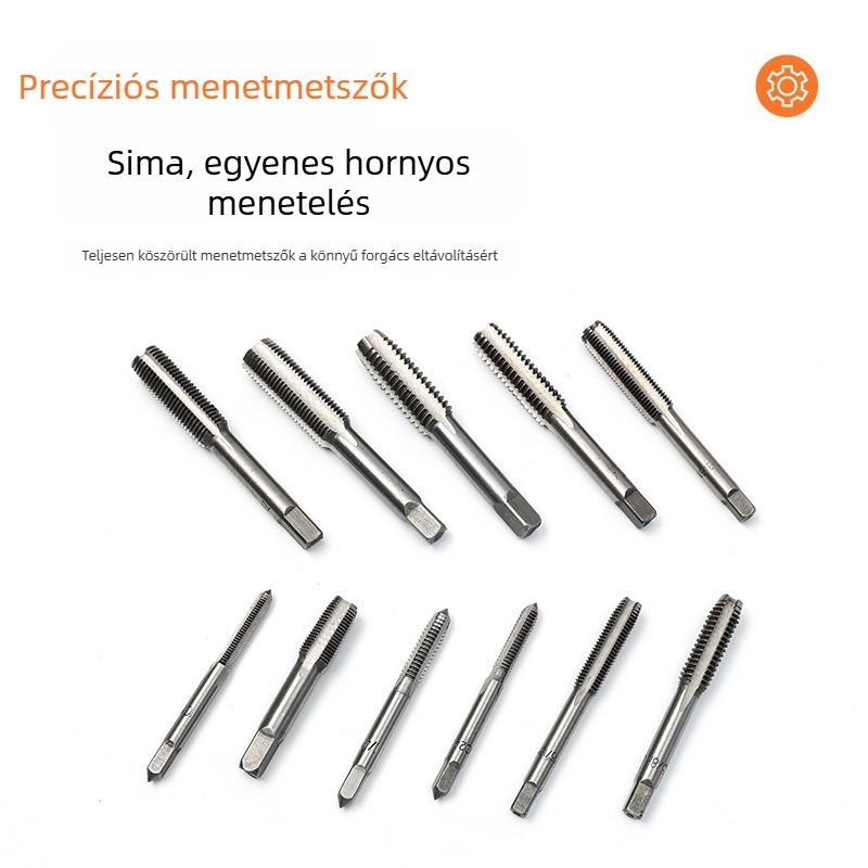 31 darabos metrikus és imperial taps- és die-készlet, M6-M24 – kézi menetkészlet