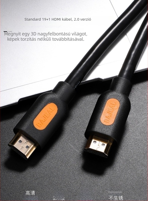 Hundred Traces 4K HDMI-kábel oxigénmentes rézből, 19+1 érintkező, verzió 2.0, HDMI nagy felbontású videókábel HDTV, 20 m hosszú