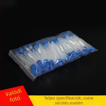 Nyomtatott skálával ellátott centrifugáló csövek, csavaros kupakkal záródó centrifugáló csövek, 10 ml, 15 ml, 50 ml