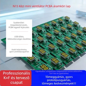 N15 kézi hordozható ventilátor PCBA főpanel és áramkör USB-töltéssel