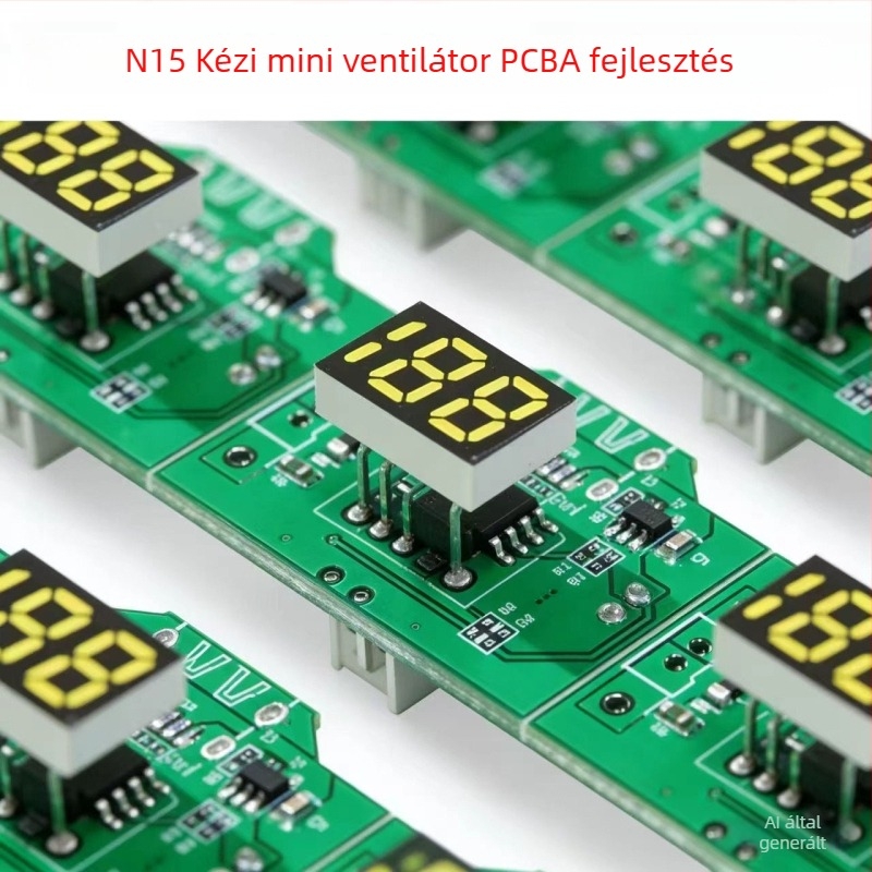 N15 kézi hordozható ventilátor PCBA főpanel és áramkör USB-töltéssel