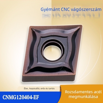 Négyzet alakú CNC-turning betétek CNMG120404-EF rozsdamentes acélhoz CNMG120408-EF 205