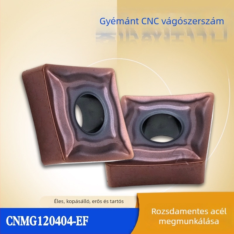 Négyzet alakú CNC-turning betétek CNMG120404-EF rozsdamentes acélhoz CNMG120408-EF 205