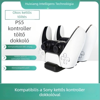PS5 kétkontrolleres töltőállvány