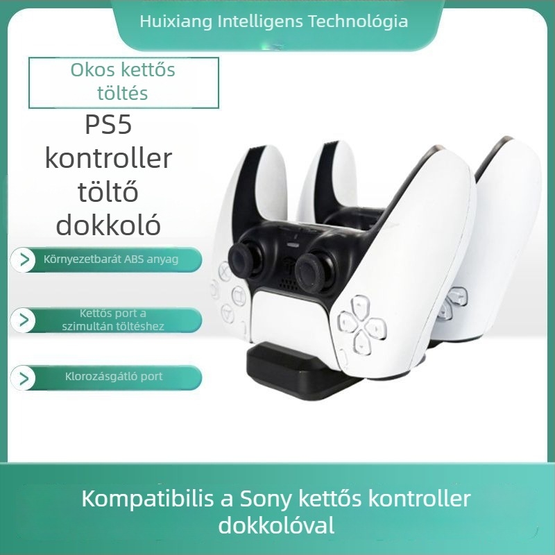 PS5 kétkontrolleres töltőállvány
