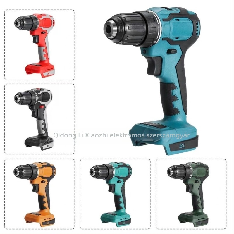 Brushless motoros 10 mm-es fúró/csavarozó, önzáró tokmány, Li-ion akkumulátor, két sebesség, otthoni DIY feladatokra