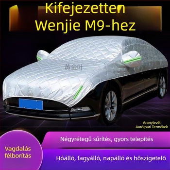 M9 Nagy félfedeles autóköpeny — hó, fagy és napvédelem, hőszigetelés