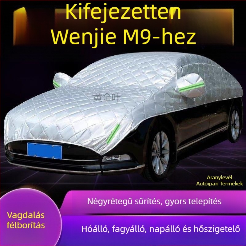 M9 Nagy félfedeles autóköpeny — hó, fagy és napvédelem, hőszigetelés