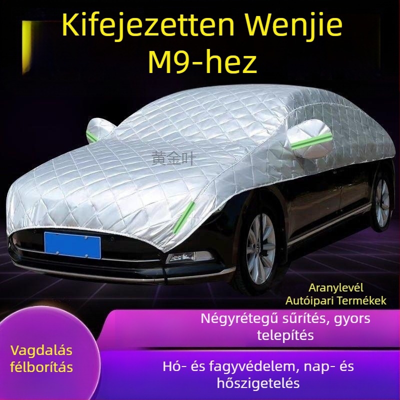 M9 Nagy félfedeles autóköpeny — hó, fagy és napvédelem, hőszigetelés