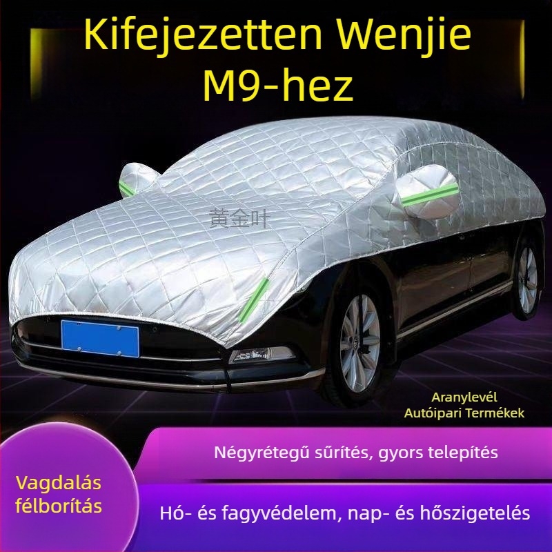 M9 Nagy félfedeles autóköpeny — hó, fagy és napvédelem, hőszigetelés