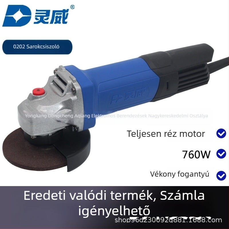 Lingwei 0202 Elektromos kis sarokcsiszoló polírozáshoz, csiszoláshoz és vágáshoz