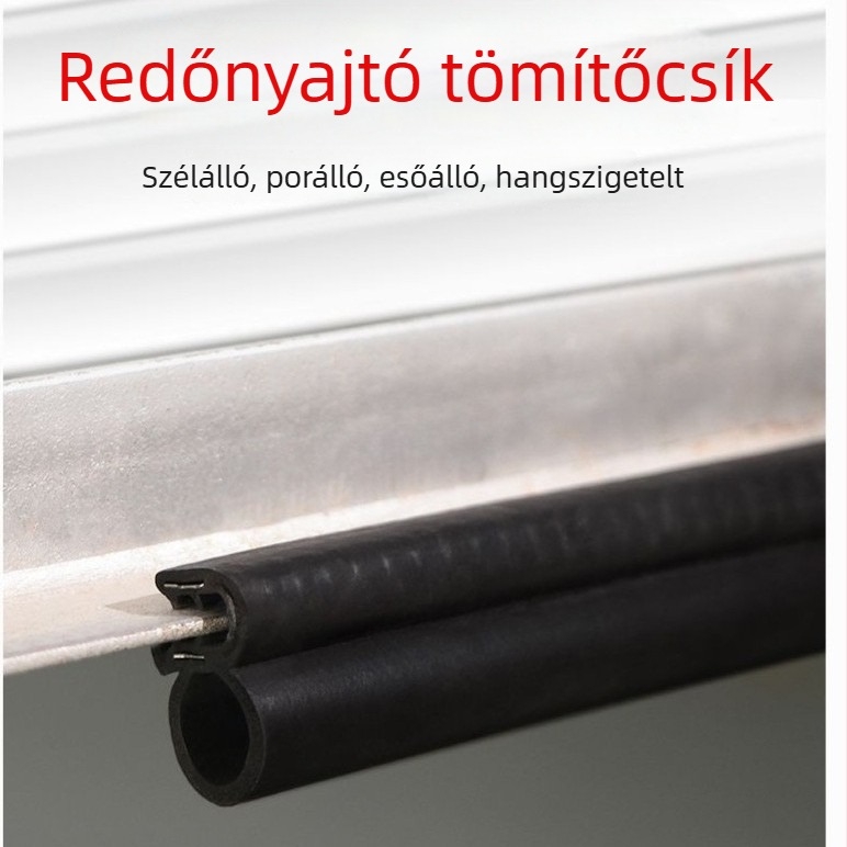 Garázs redőny alsó tömítőszalag, gumi, vízálló, rágcsálók elleni