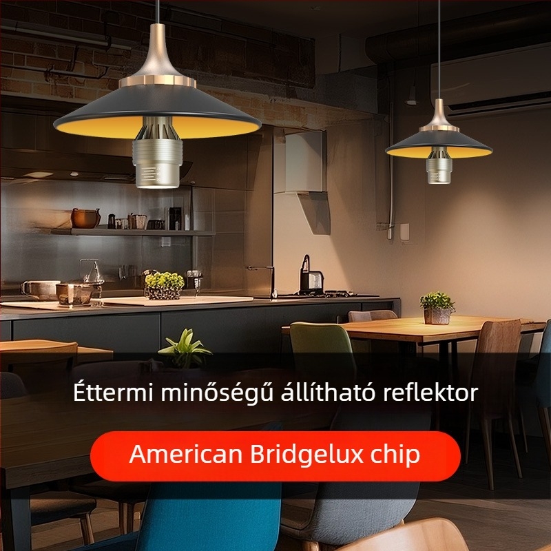 E27-es foglalatú LED étkező spotlámpa, állítható fókusz, étkezőasztal megvilágítása, barbecue- és hot pot éttermekhez
