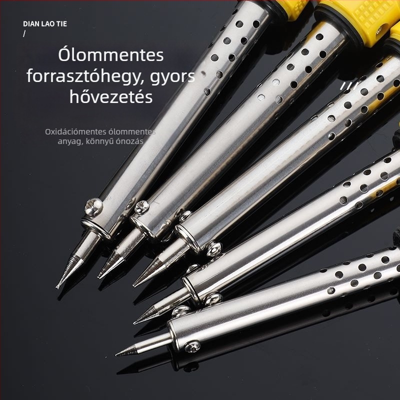 Huibang külső fűtésű forrasztópáka, 60W állandó hőmérséklet, nagy teljesítmény, vékony hegy, otthoni használatra, 30 tiszta réz, 40W