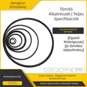 Fluorált nitril gumi O‑gyűrű, olajálló és magas hőmérséklet‑álló alakú tömítés