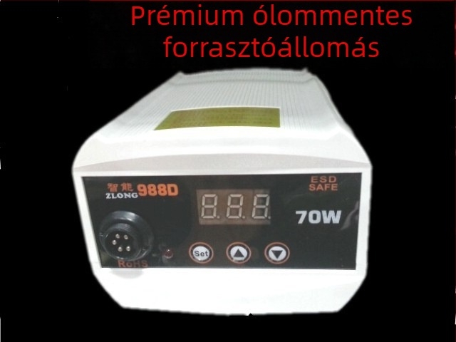 Smart 988D állandó hőmérsékletű forrasztóállomás, 70W, ólommentes, digitális kijelző