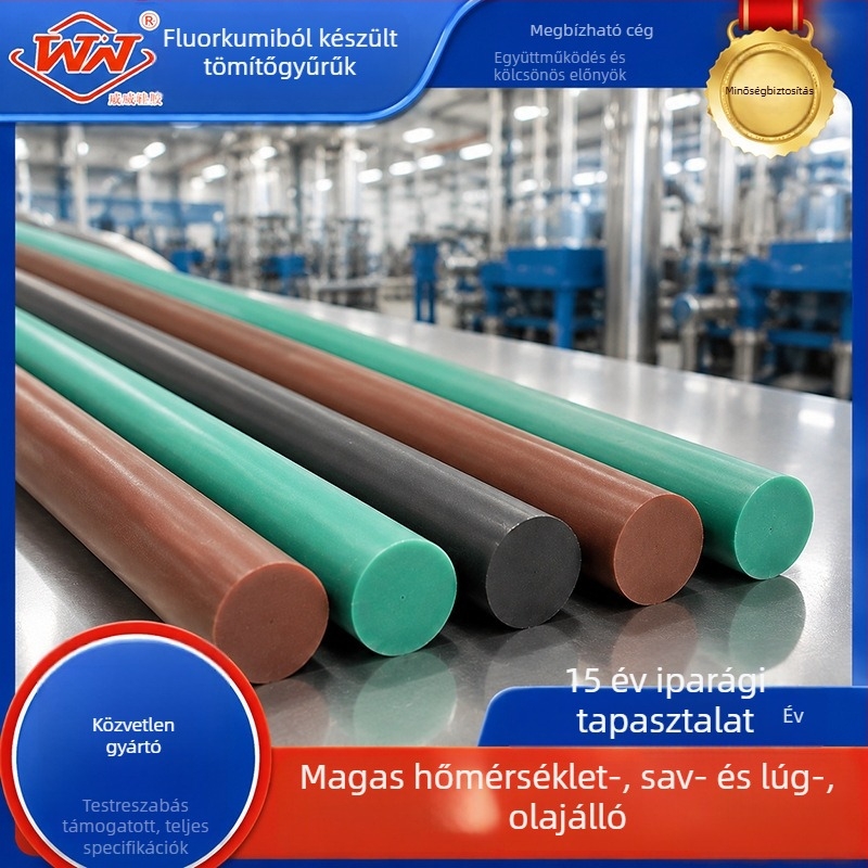 FKM fluorgumi körkörös tömítőprofil, szilárd, olaj- és magashőmérséklet-álló, O-formájú