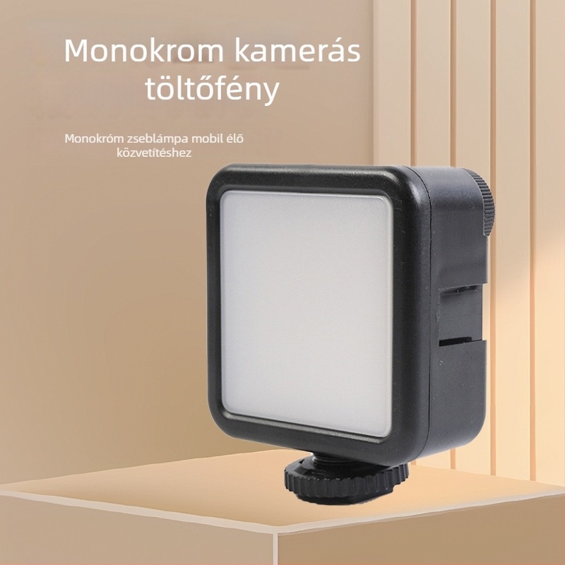 Állítható színhőmérsékletű fény a kamera számára, kézben tartható, hordozható fotózáshoz és élő közvetítéshez