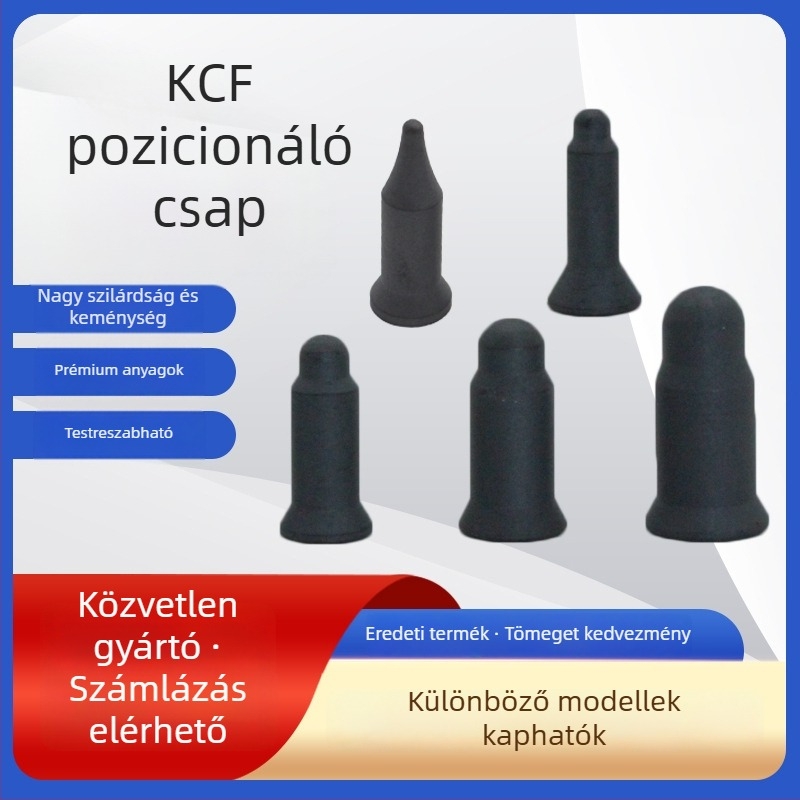 KCF anyagú pozícionáló tű ponthegesztéshez, speciális alakú, nem szabványos egyedi kivitelű hőszigetelő hüvely és csavaranyához való elektróda