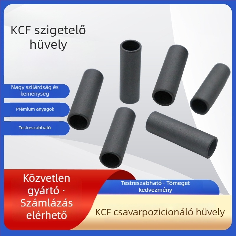 KCF anyagú pozícionáló tű ponthegesztéshez, speciális alakú, nem szabványos egyedi kivitelű hőszigetelő hüvely és csavaranyához való elektróda