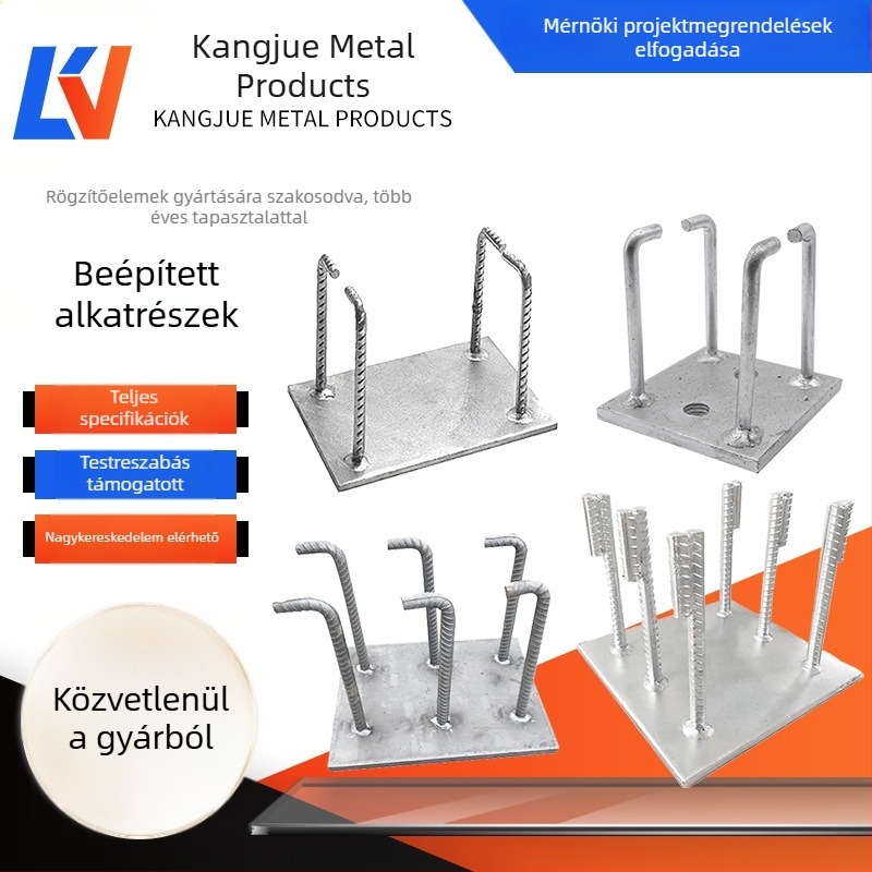 Galvanizált beépített alkatrészek hidakhoz és acél szerkezetekhez, beépített lemezek és kiegészítők függönyfalhoz