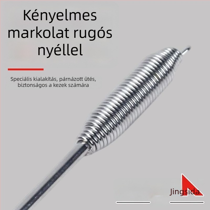 Krómozott hegesztőkalapács, villanyszerelő/hegesztő kalapács, manganacél fej, ütésálló