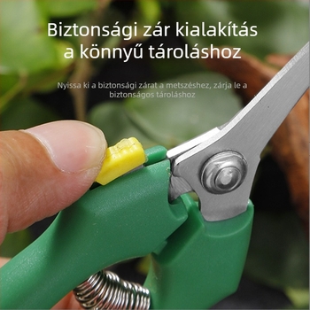 Multifunkcionális kerti metszőolló gyümölcsfák ágainak, bonsai és virágok metszéséhez