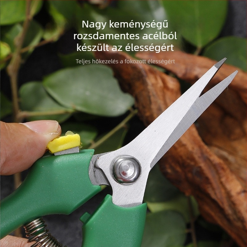 Multifunkcionális kerti metszőolló gyümölcsfák ágainak, bonsai és virágok metszéséhez