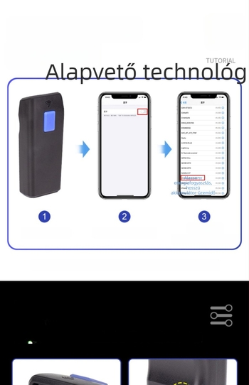 Mini hordozható Bluetooth 1D vezeték nélküli vonalkód olvasó raktárhoz