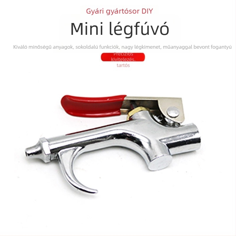 Mini nagy áramlású porfújó pisztoly, porfújás és levegőfújás, magasnyomású tisztítás – erős pneumatikus eszköz