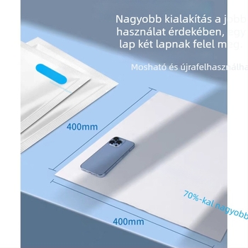 40 cm pormentes nano tisztító kendő, egyenként csomagolt, ultrafin lencse tisztító kendő, mikro-nano rostokkal a nyommentes törlésért