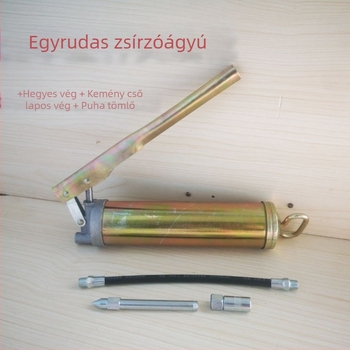 Hordozható zsírpisztoly, kis modell, nagy nyomású, kézi kenés, 100 g / 200 cm³