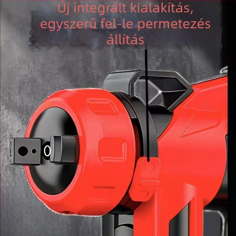 Nagy teljesítményű akkumulátoros elektromos festékszóró pisztoly Li-ion, levehető, többfunkciós
