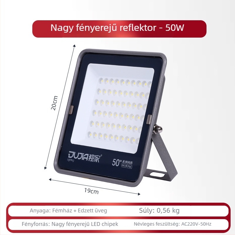 LED reflektor 200W kültéri vízálló IP66 építkezésekhez és gyárakhoz
